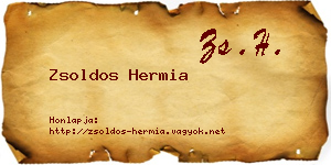 Zsoldos Hermia névjegykártya